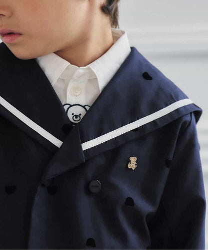 日本童裝 apres les cours x tiny bear 水手領外套 90-120cm 男童款 冬季 OUTERWEAR 面試/宴會/表演 兒童服飾