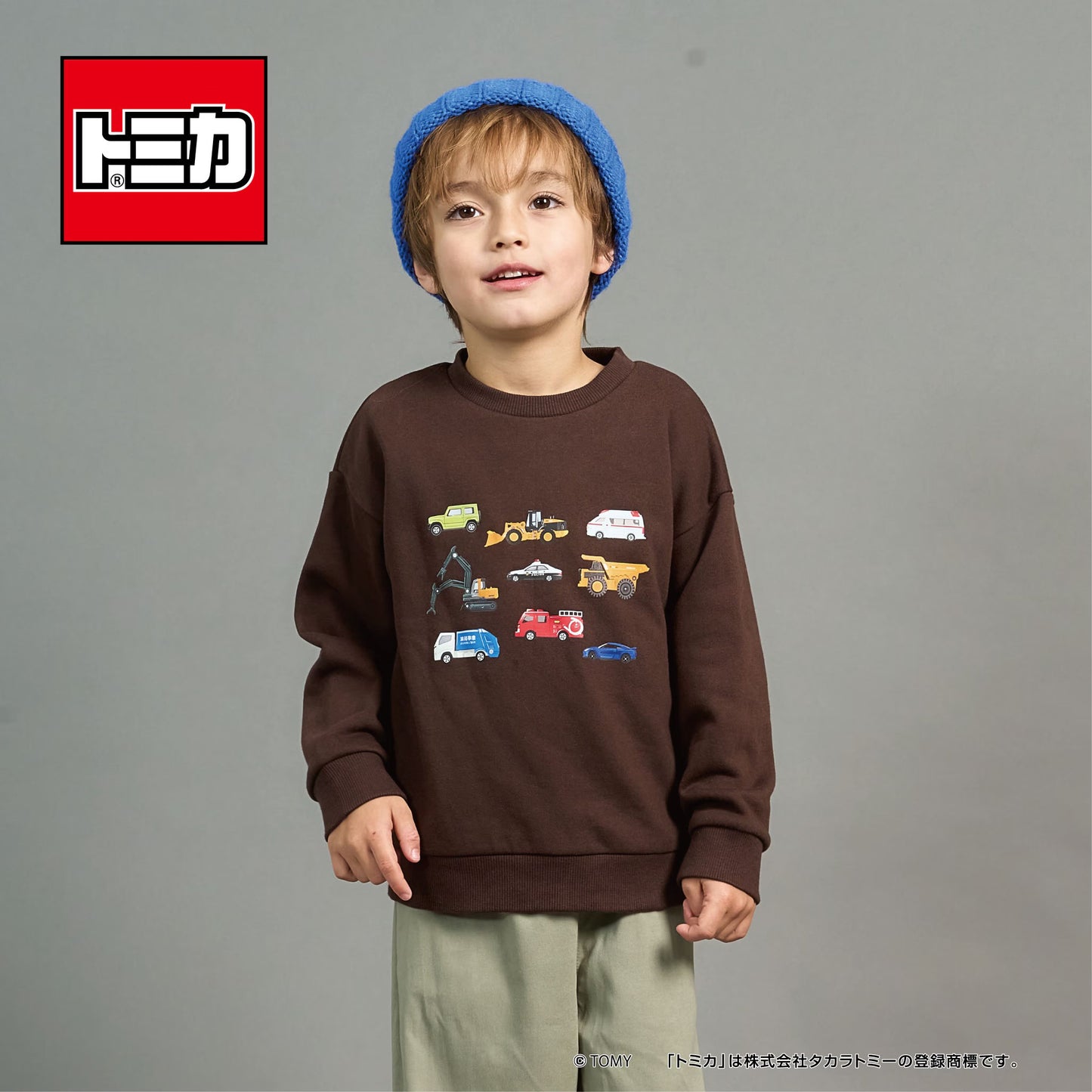 日本童裝 b・R# x Tomica 速乾系列 車車衛衣 90-130cm 男童款 冬季 TOPS
