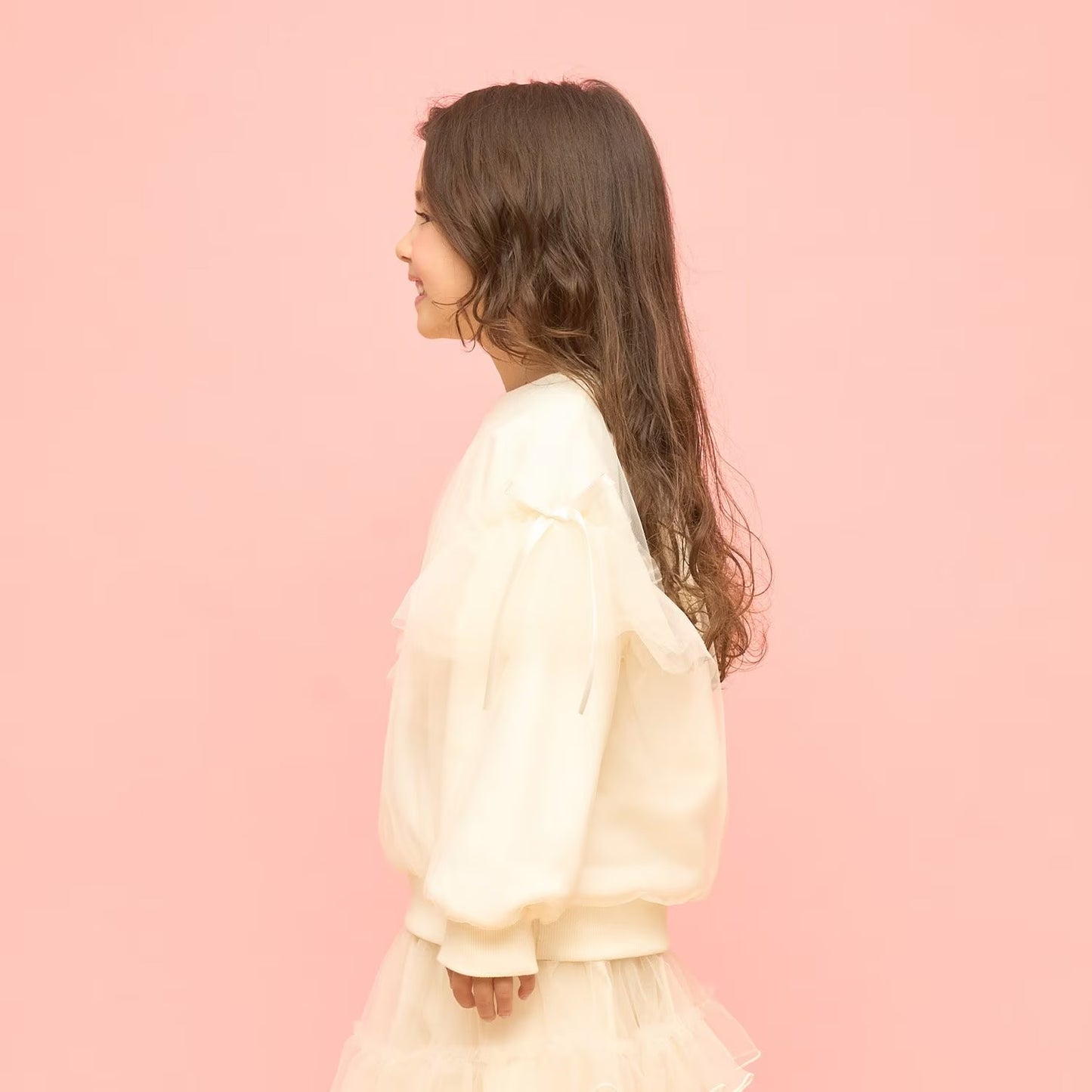 日本童裝 Ly# mine 速乾系列 柔軟薄紗衛衣 100-150cm 女童款 冬季 TOPS