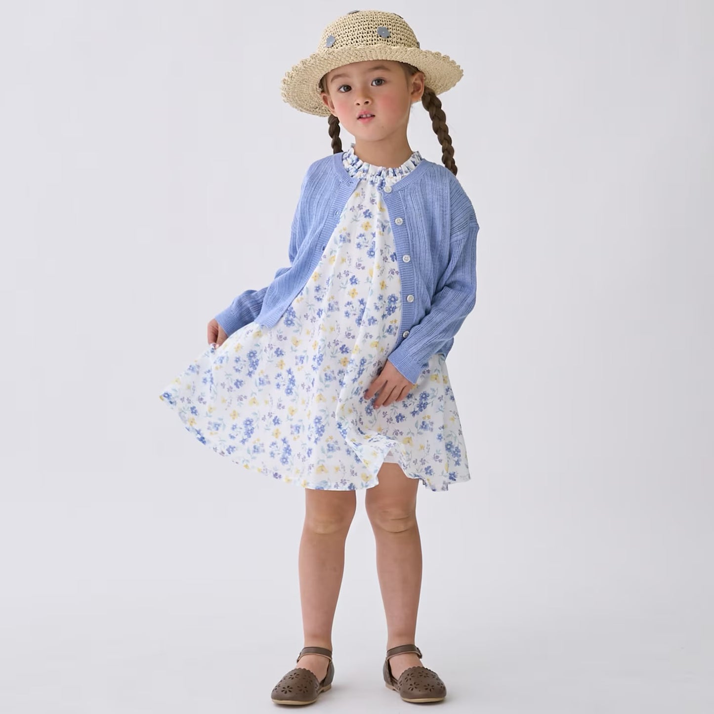 日本童裝 pe#main 針織薄外套 80-130cm 女童款 夏季 OUTERWEAR