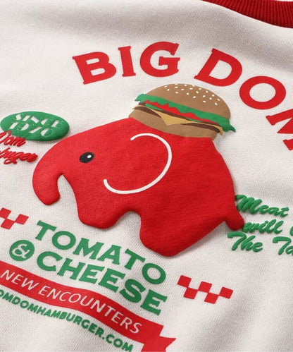 日本童裝 apres les cours x DomDom漢堡 印花衛衣 80-130cm 男童款/女童款 冬季 TOPS