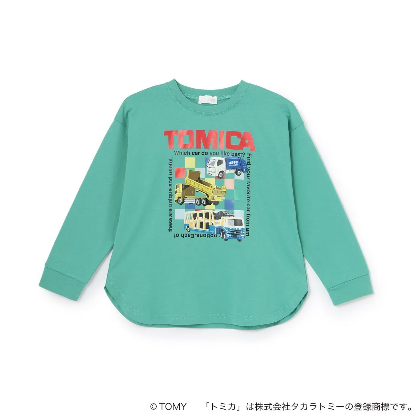 日本童裝 b・R# x Tomica 印花上衣 90-130cm 男童款 秋季 TOPS