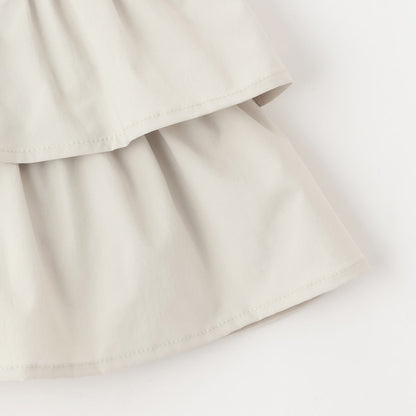 日本童裝 Ly# mine 層疊蛋糕短裙 100-150cm 女童款 冬季 SKIRTS 聖誕紅/新年紅