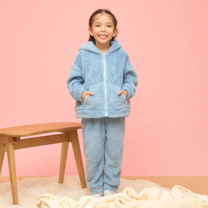 日本童裝 Ly# mine 毛毛睡衣套裝 100-150cm 女童款 冬季 TOPS PANTS 睡衣系列