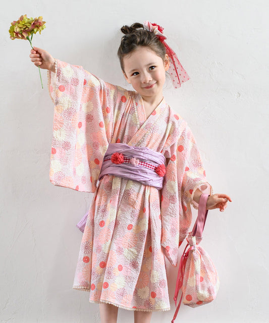 日本童裝 panpantutu 花火日本浴衣 日本和服 95-150cm 女童款 夏季 DRESSES 日本夏祭慶典特輯