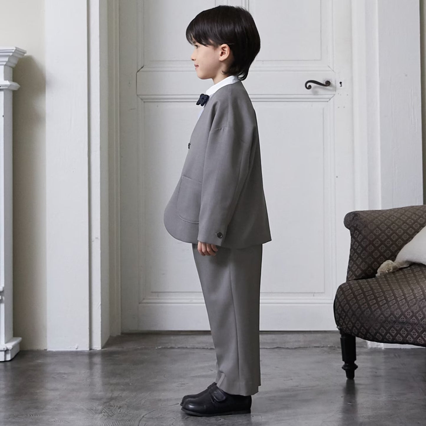 日本童裝 pe#main 禮服三件套裝 110-130cm 男童款 冬季 OUTERWEAR TOPS PANTS 面試/宴會/表演 【日本預售：2026年2月中旬】