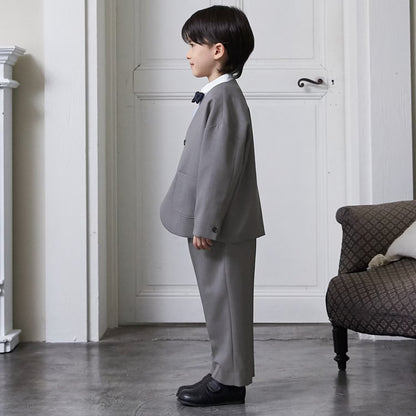 日本童裝 pe#main 禮服三件套裝 110-130cm 男童款 冬季 OUTERWEAR TOPS PANTS 面試/宴會/表演 【日本預售：2026年2月中旬】