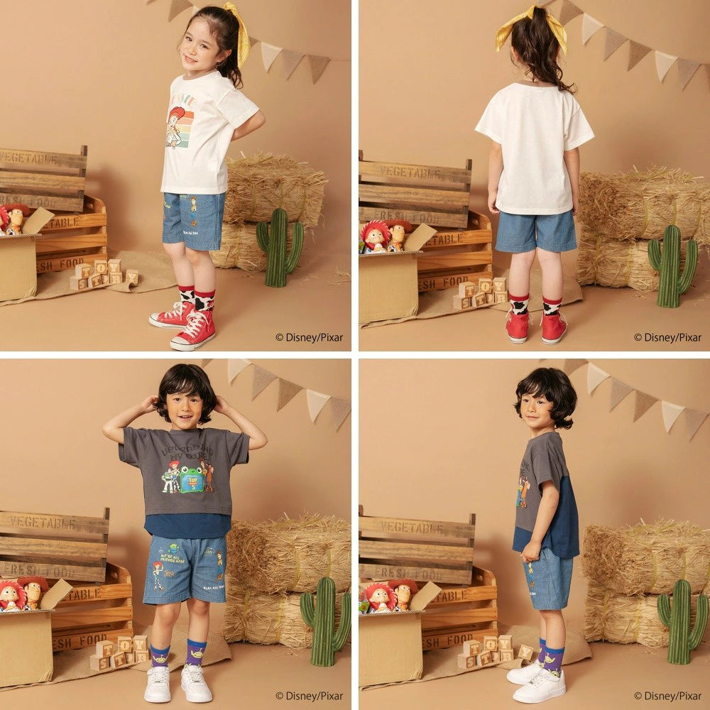 日本童裝 Branshes x Disney ToyStory 牛仔短褲 90-140cm 男童款/女童款 夏季 PANTS