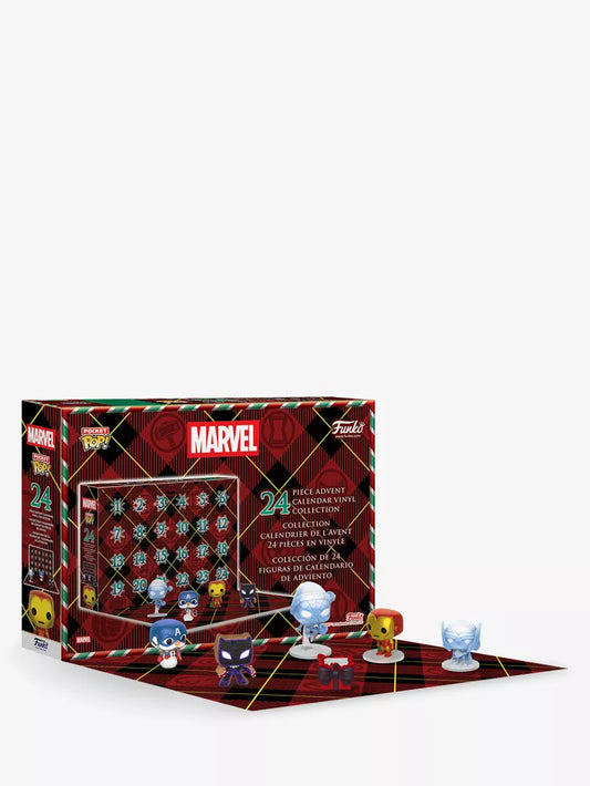 日英美直送  FUNKO Pocket Pop! Marvel 24-Day Countdown Advent Calendar 聖誕倒數日曆 大人款/兒童款 聖誕快樂特輯 不參與$900免運 滿$900可加$25免運到順豐站/智能櫃 Christmas Advent Calendars 2026
