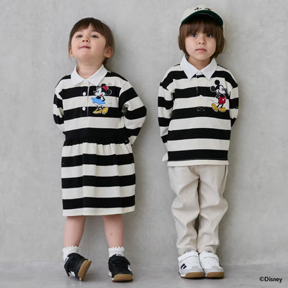 日本童裝 pe#main x Disney 間條連身裙 80-130cm 女童款 秋季 DRESSES