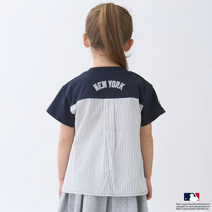 日本童裝 pe#main x 【MLB】汽車貼花上衣 80-130cm 男童款/女童款 夏季 TOPS