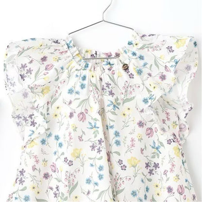 Japanese children's clothing pe#main dress 80-130cm girls summer dresses 