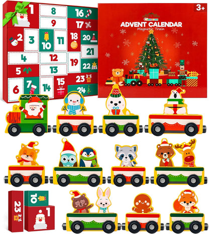 日英美直送 Magnetic Wooden Animal Train Set Advent Calendar 聖誕倒數日曆 兒童款 聖誕快樂特輯 不參與$900免運 滿$900可加$25免運到順豐站/智能櫃 Christmas Advent Calendars 2026