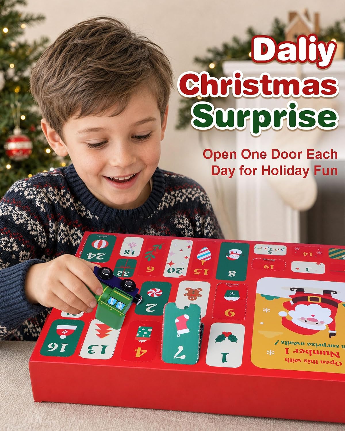 日英美直送 Wooden Magnetic Train Toy Advent Calendar 聖誕倒數日曆 兒童款 聖誕快樂特輯 不參與$900免運 滿$900可加$25免運到順豐站/智能櫃 Christmas Advent Calendars 2026