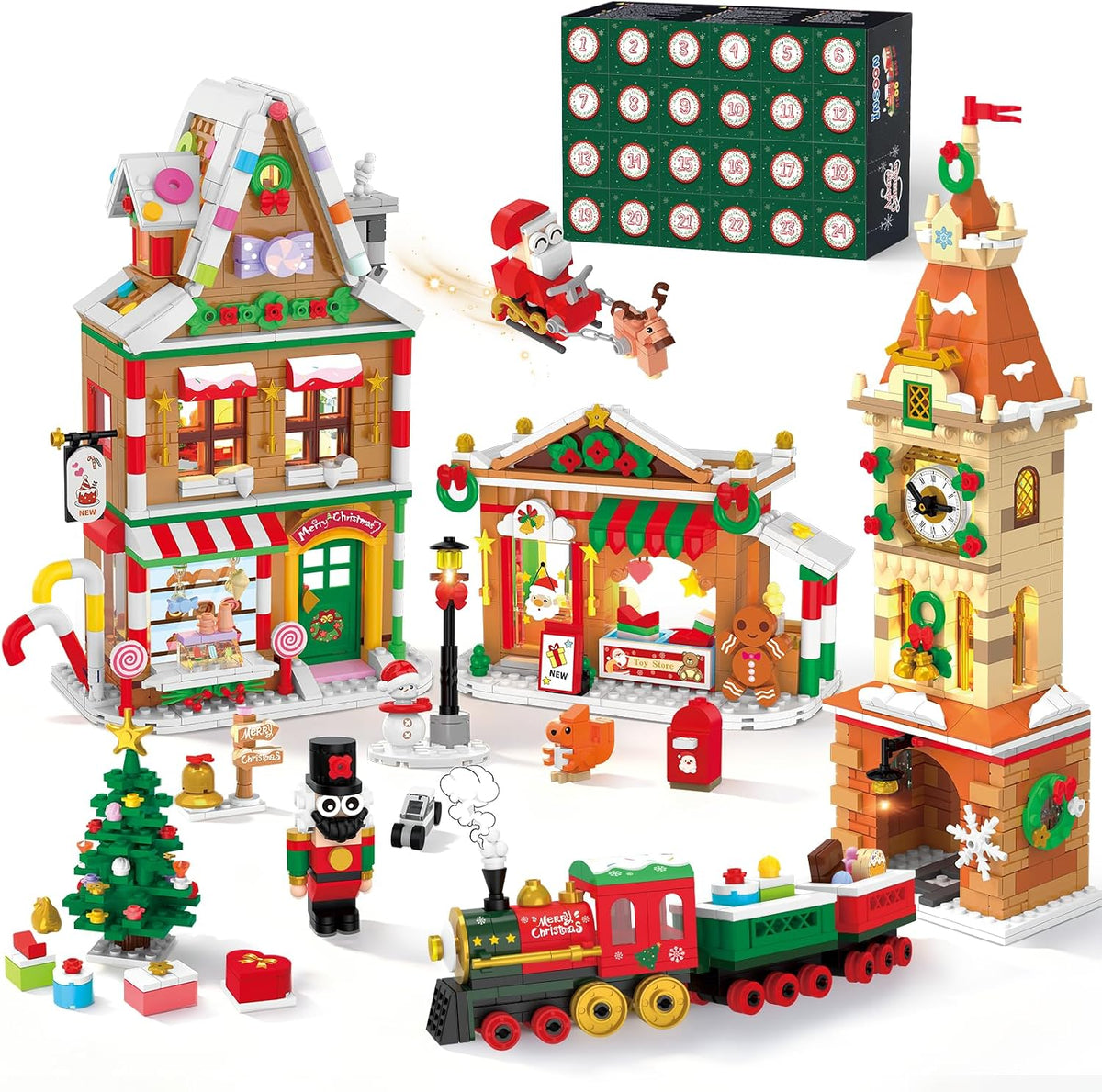 日英美直送 LED Christmas Main Street Building Set Advent Calendar 聖誕倒數日曆 大人款/兒童款 聖誕快樂特輯 不參與$900免運 滿$900可加$25免運到順豐站/智能櫃 Christmas Advent Calendars 2026