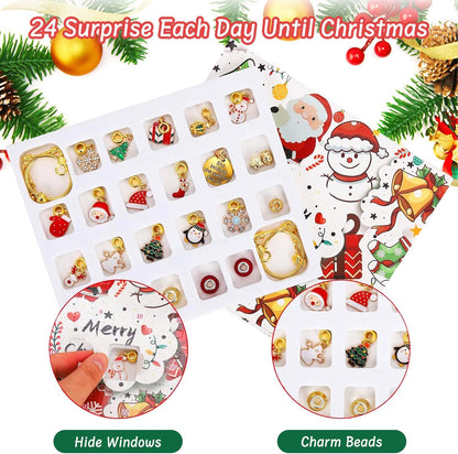 英美直送 DIY Jewelry Making Kit 聖誕倒數日曆 兒童款 聖誕快樂特輯 聖誕倒數日曆A 不參與$900免運 滿$900可加$25免運 Christmas Advent Calendars 2025