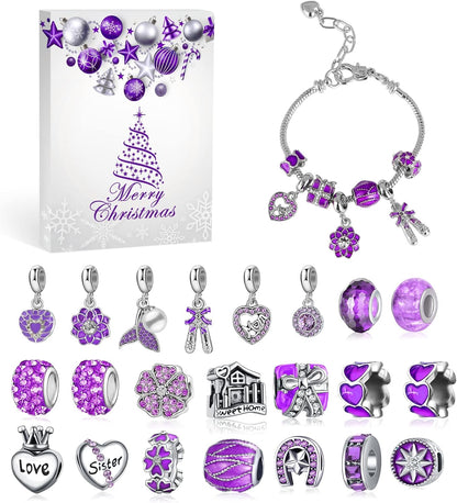 英美直送 Purple Jewelry Set 聖誕倒數日曆 大人款 聖誕快樂特輯 聖誕倒數日曆A 不參與$900免運 滿$900可加$25免運 Christmas Advent Calendars 2025