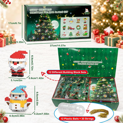 日英美直送 Christmas Decor Building Blocks 12 Day Advent Calendar 聖誕倒數日曆 大人款/兒童款 聖誕快樂特輯 不參與$900免運 滿$900可加$25免運到順豐站/智能櫃 Christmas Advent Calendars 2026
