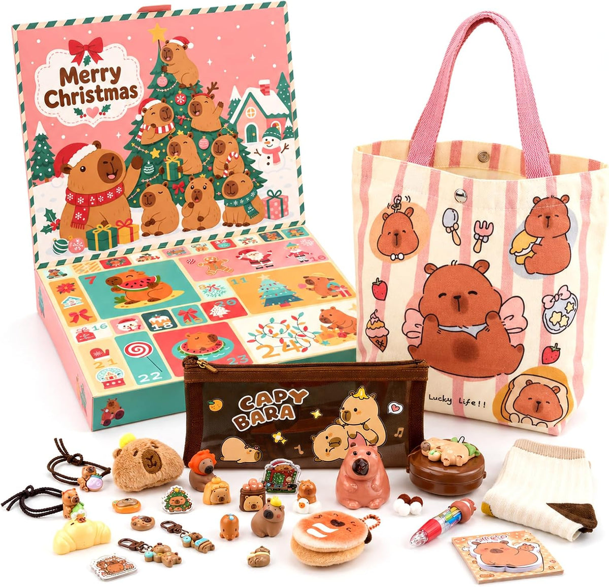 日英美直送 Capybara Advent Calendar 聖誕倒數日曆 大人款/兒童款 聖誕快樂特輯 不參與$900免運 滿$900可加$25免運到順豐站/智能櫃 Christmas Advent Calendars 2026