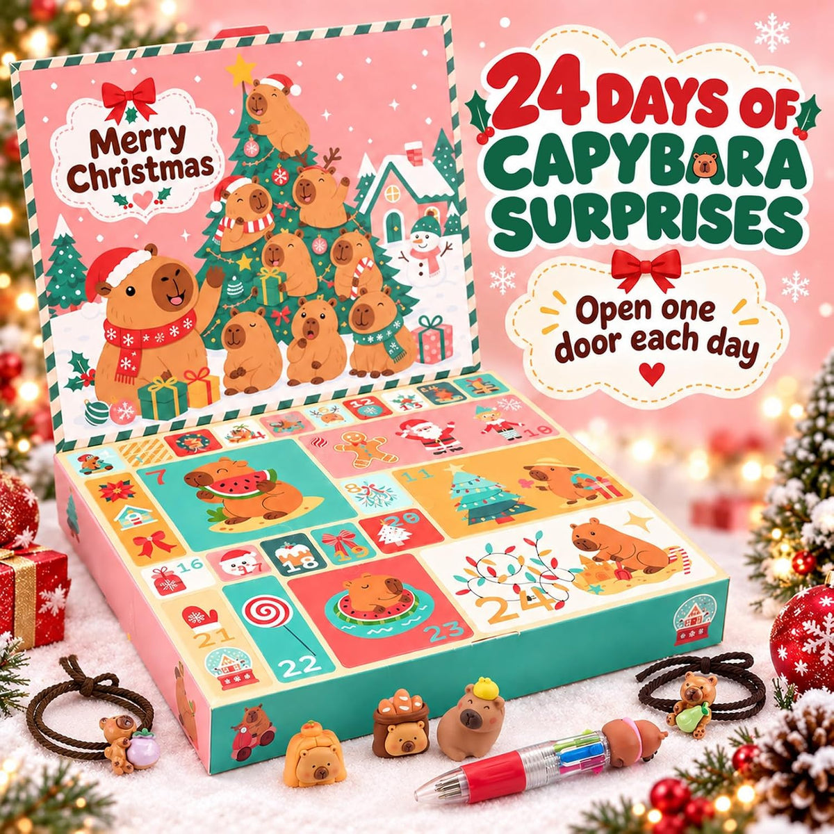 日英美直送 Capybara Advent Calendar 聖誕倒數日曆 大人款/兒童款 聖誕快樂特輯 不參與$900免運 滿$900可加$25免運到順豐站/智能櫃 Christmas Advent Calendars 2026
