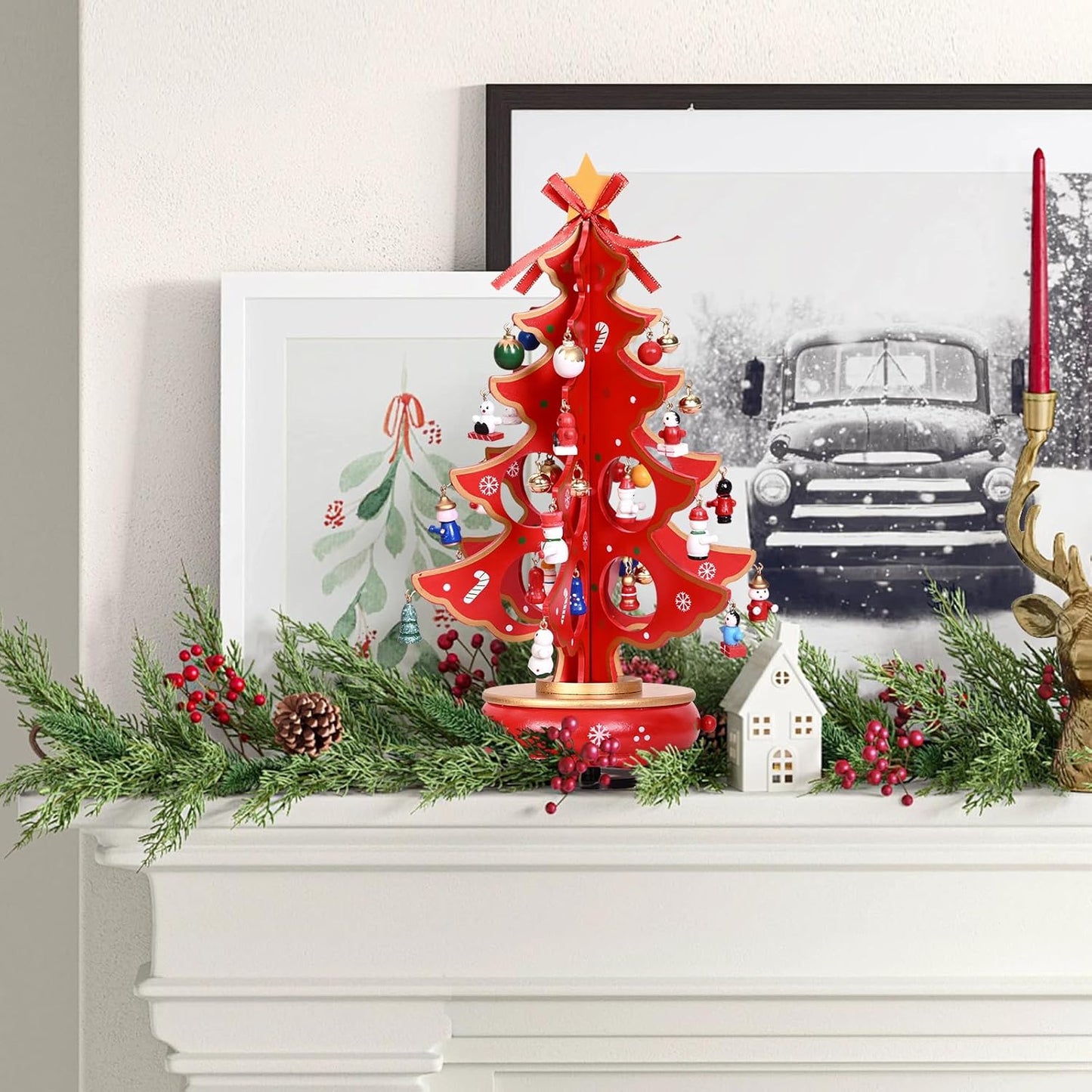 英美直送 Musical Wooden Christmas Tree 聖誕倒數日曆 大人款 聖誕快樂特輯 聖誕倒數日曆A 不參與$900免運 滿$900可加$25免運 Christmas Advent Calendars 2025