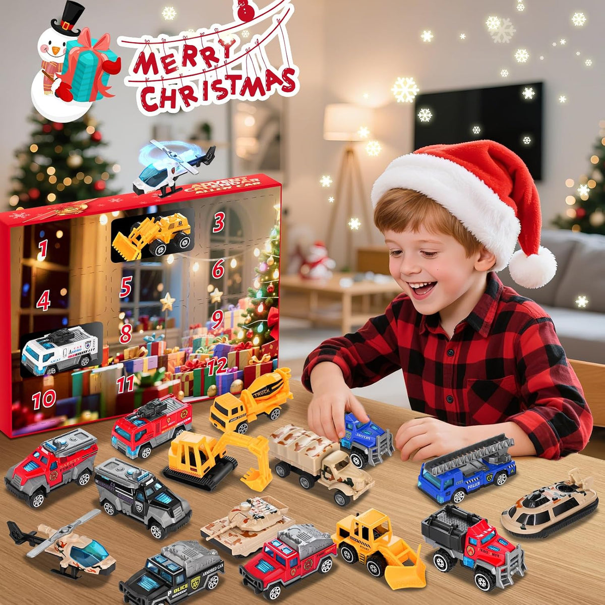 日英美直送 Alloy Car Toys Advent Calendar 聖誕倒數日曆 兒童款 聖誕快樂特輯 不參與$900免運 滿$900可加$25免運到順豐站/智能櫃 Christmas Advent Calendars 2026
