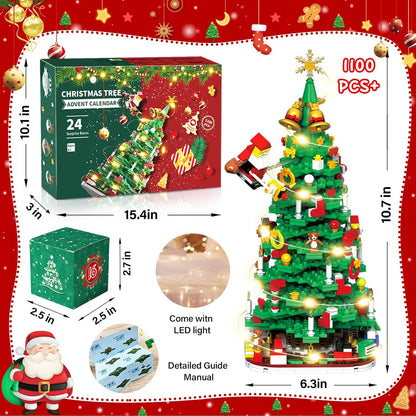 英美直送 LED Christmas Tree Building Blocks Set 聖誕倒數日曆 大人款/兒童款 聖誕快樂特輯 聖誕倒數日曆A 不參與$900免運 滿$900可加$25免運 Christmas Advent Calendars 2025