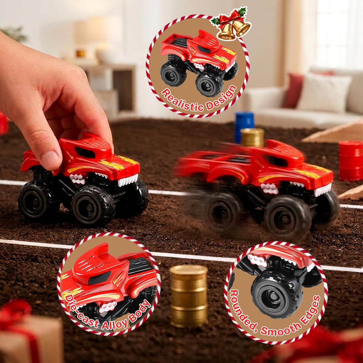 日英美直送 Mini Monster Trucks & Accessories Advent Calendar 聖誕倒數日曆 兒童款 聖誕快樂特輯 不參與$900免運 滿$900可加$25免運到順豐站/智能櫃 Christmas Advent Calendars 2026