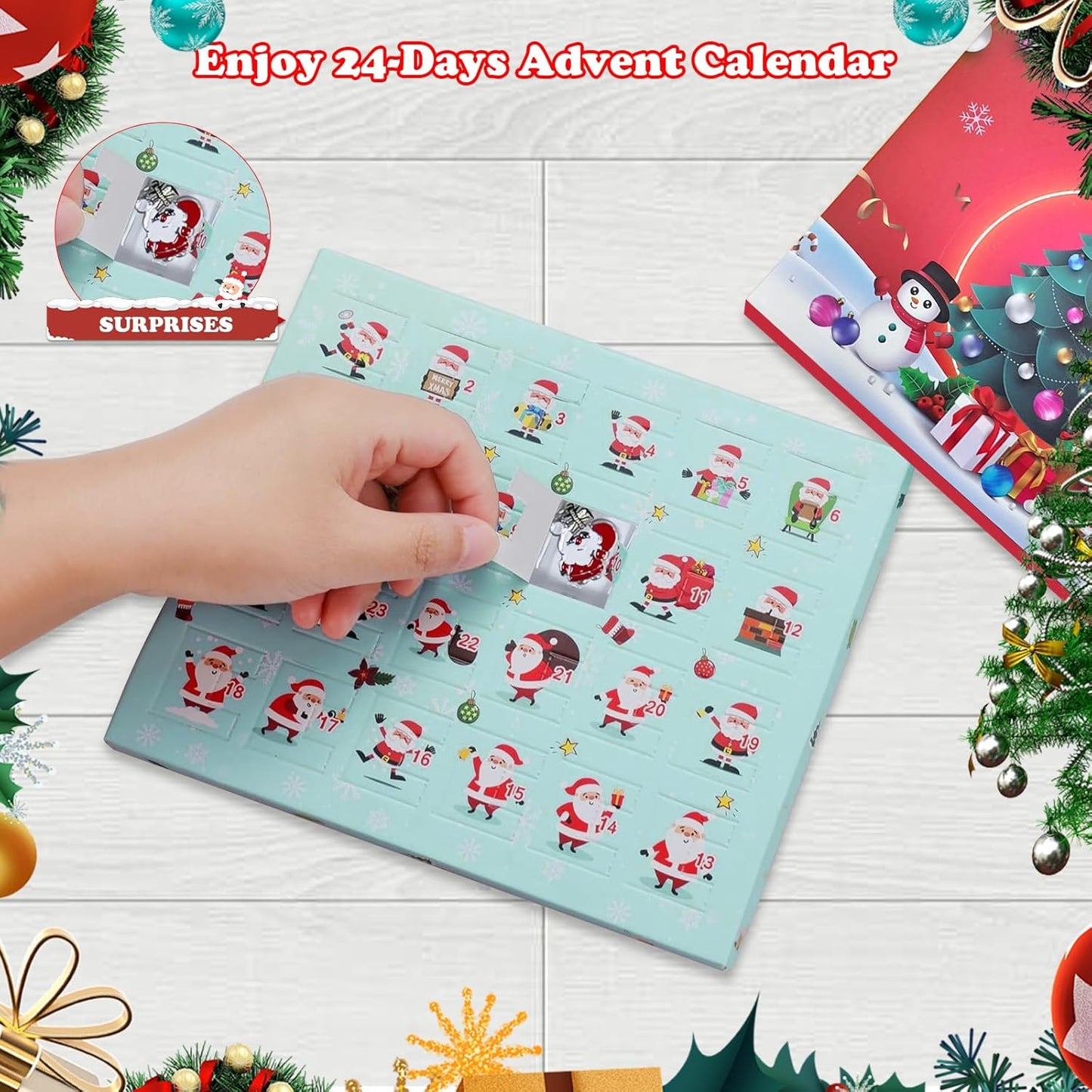 英美直送 DIY Charm Bracelets & necklaces Kits 聖誕倒數日曆 兒童款 聖誕快樂特輯 聖誕倒數日曆A 不參與$900免運 滿$900可加$25免運 Christmas Advent Calendars 2025