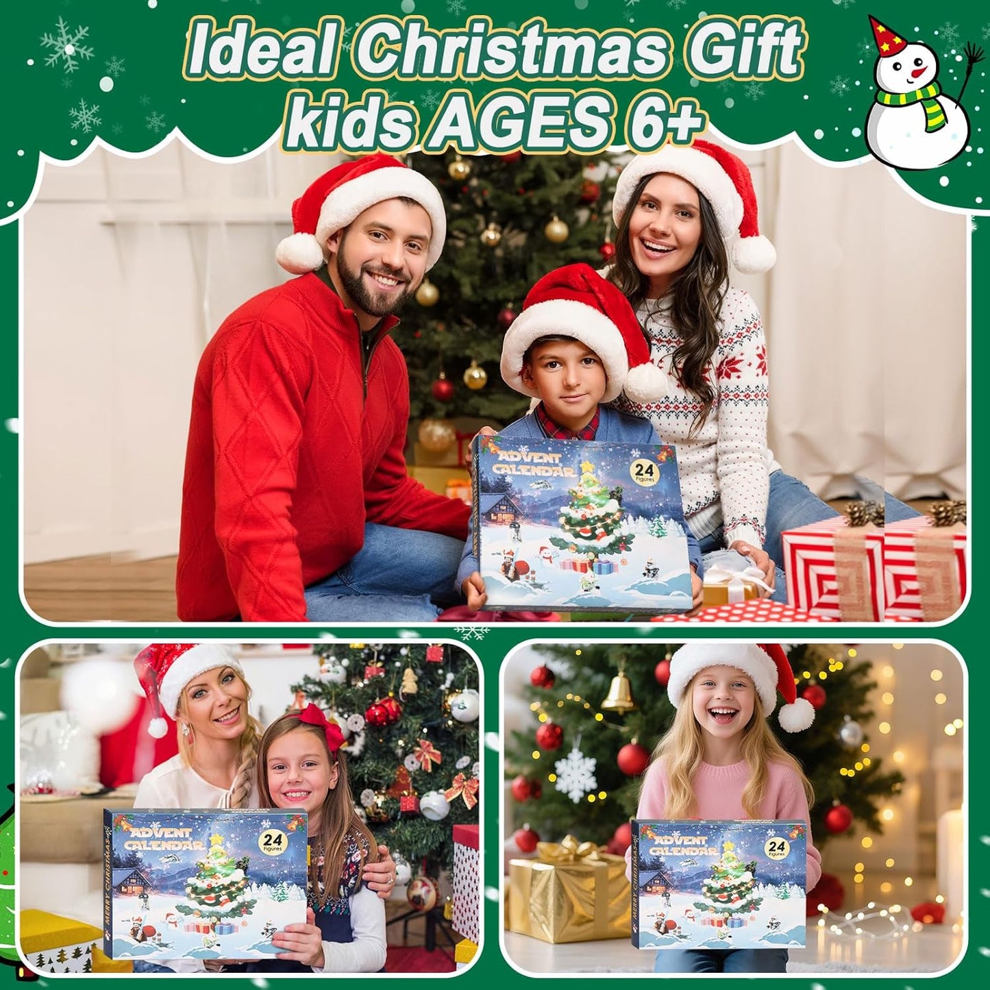 英美直送 Toy Figures Building Blocks Surprise 聖誕倒數日曆 兒童款 聖誕快樂特輯 聖誕倒數日曆A 不參與$900免運 滿$900可加$25免運 Christmas Advent Calendars 2025