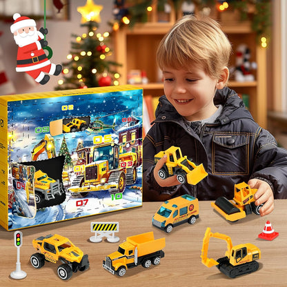 英美直送 Engineering Vehicles Alloy Different Car Set聖誕倒數日曆 兒童款 聖誕快樂特輯 聖誕倒數日曆A 不參與$900免運 滿$900可加$25免運 Christmas Advent Calendars 2025