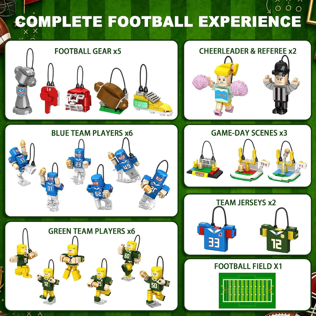 日英美直送 Football  Building Blocks Advent Calendar 聖誕倒數日曆 大人款/兒童款 聖誕快樂特輯 不參與$900免運 滿$900可加$25免運到順豐站/智能櫃 Christmas Advent Calendars 2026