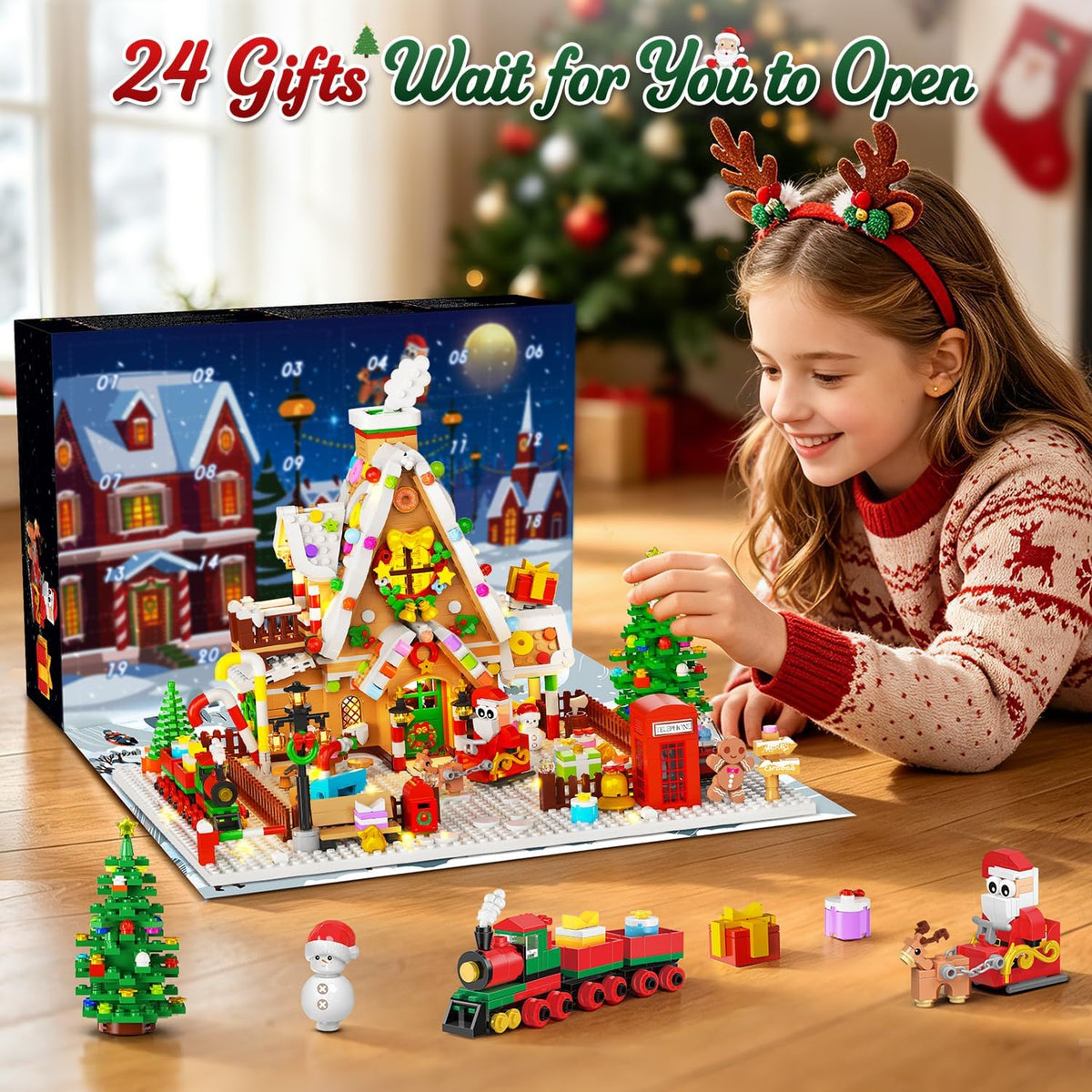 日英美直送 LED Gingerbread House Mini Building Set Advent Calendar 聖誕倒數日曆 大人款/兒童款 聖誕快樂特輯 不參與$900免運 滿$900可加$25免運到順豐站/智能櫃 Christmas Advent Calendars 2026