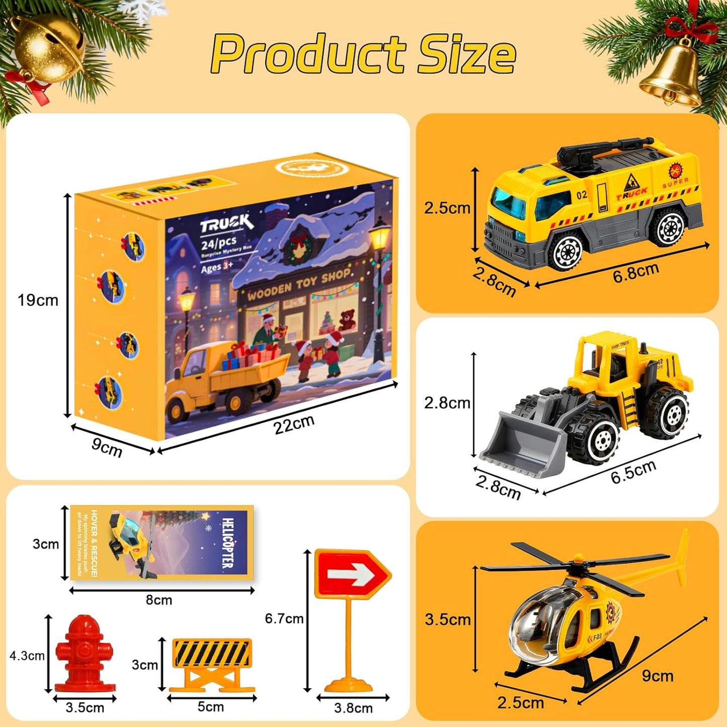 英美直送 Alloys Truck Construction 聖誕倒數日曆 兒童款 聖誕快樂特輯 聖誕倒數日曆A 不參與$900免運 滿$900可加$25免運 Christmas Advent Calendars 2025