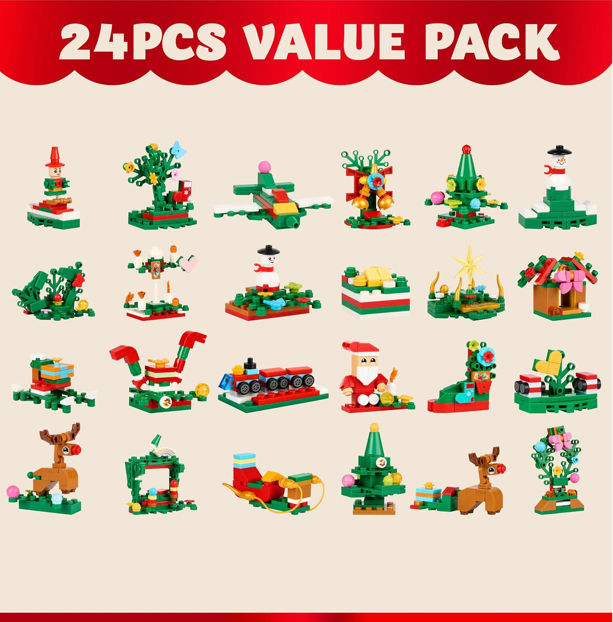 日英美直送 Christmas Tree Building Blocks Toy Set Advent Calendar 聖誕倒數日曆 大人款/兒童款 聖誕快樂特輯 不參與$900免運 滿$900可加$25免運到順豐站/智能櫃 Christmas Advent Calendars 2026