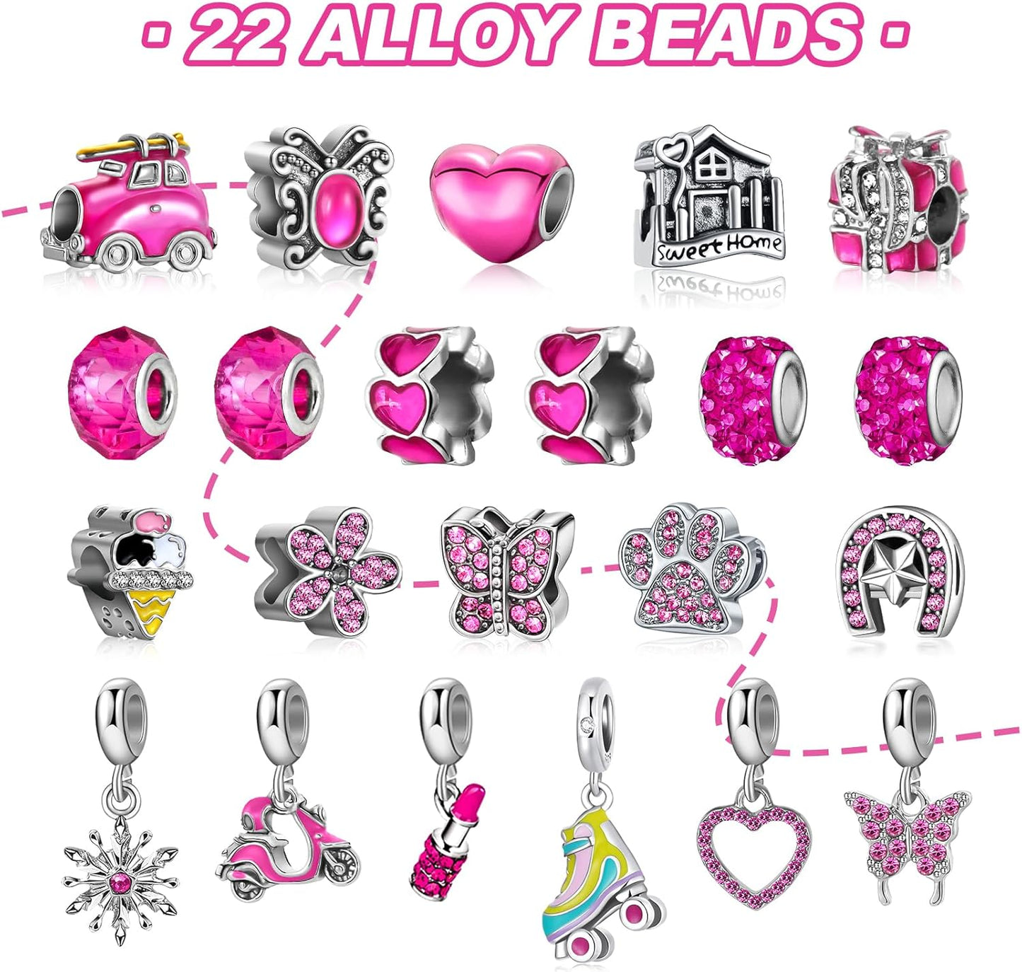 英美直送 Hot Pink Jewelry 聖誕倒數日曆 大人款 聖誕快樂特輯 聖誕倒數日曆A 不參與$900免運 滿$900可加$25免運 Christmas Advent Calendars 2025