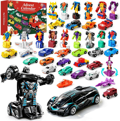日英美直送 Mini Transforming Cars Robot Toys Advent Calendar 聖誕倒數日曆 兒童款 聖誕快樂特輯 不參與$900免運 滿$900可加$25免運到順豐站/智能櫃 Christmas Advent Calendars 2026