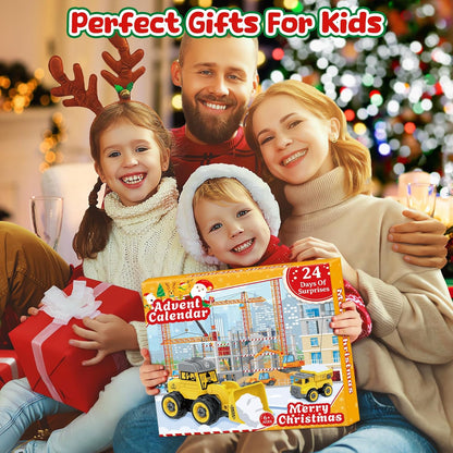 英美直送 Construction Car Toys with Electric Drill DIY Assembly Building STEM Toys 聖誕倒數日曆 兒童款 聖誕快樂特輯 聖誕倒數日曆A 不參與$900免運 滿$900可加$25免運 Christmas Advent Calendars 2025