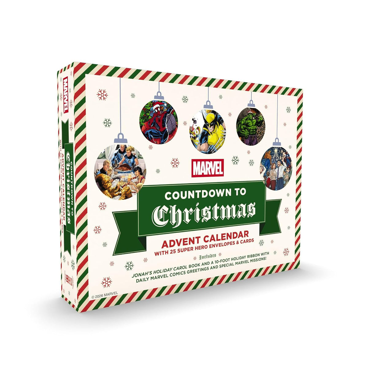 日英美直送 Marvel with envelopes, collectible cards, and an exclusive holiday story Advent Calendar 聖誕倒數日曆 大人款/兒童款 聖誕快樂特輯 不參與$900免運 滿$900可加$25免運到順豐站/智能櫃 Christmas Advent Calendars 2026