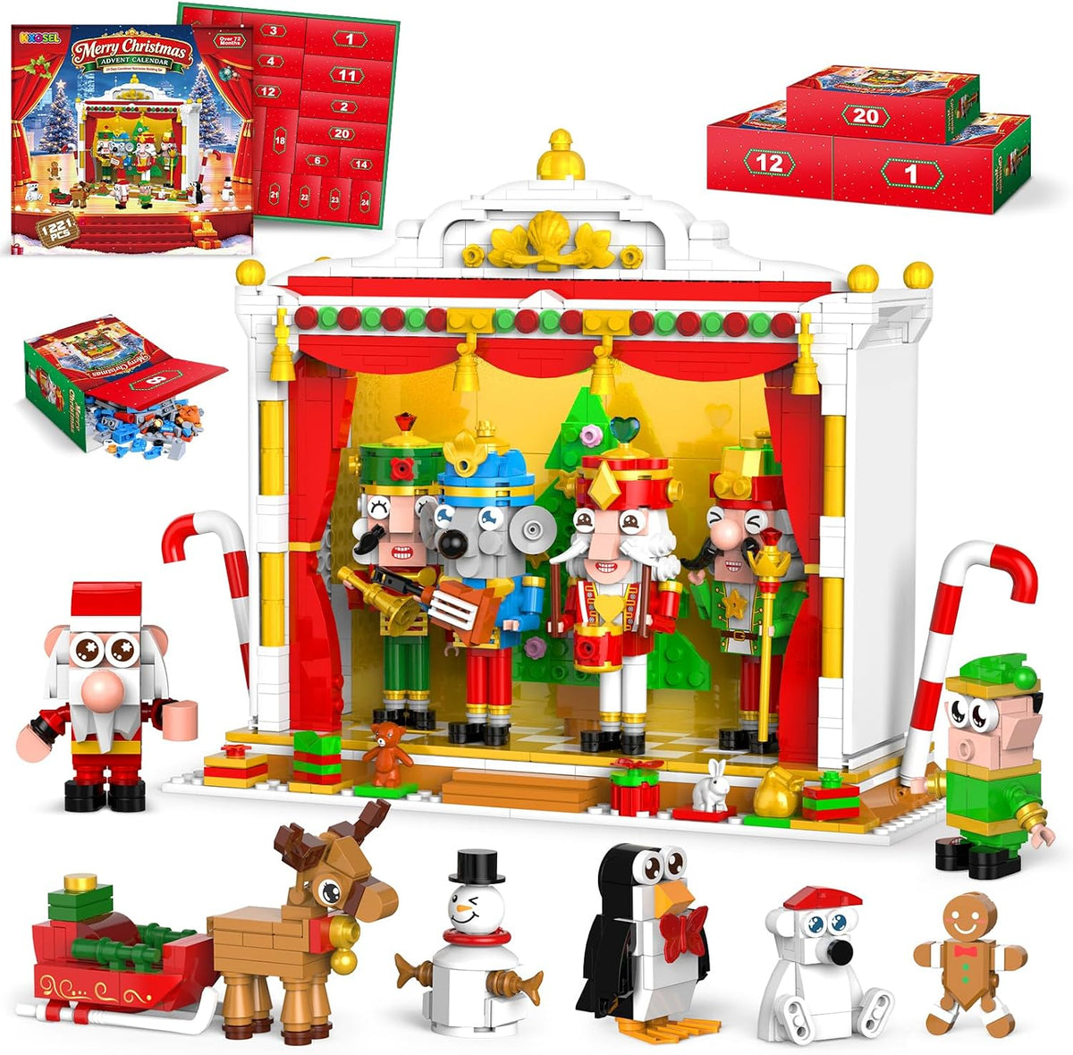 日英美直送 Christmas Nutcrackers Building Set Advent Calendar 聖誕倒數日曆 大人款/兒童款 聖誕快樂特輯 不參與$900免運 滿$900可加$25免運到順豐站/智能櫃 Christmas Advent Calendars 2026