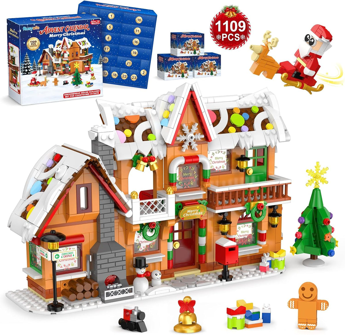 日英美直送 Gingerbread House Building Blocks Advent Calendar 聖誕倒數日曆 大人款/兒童款 聖誕快樂特輯 不參與$900免運 滿$900可加$25免運到順豐站/智能櫃 Christmas Advent Calendars 2026