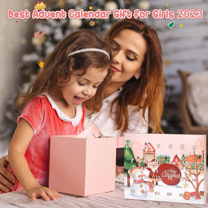 英美直送 Pink DIY Charm Bracelet Jewelry 聖誕倒數日曆 兒童款 聖誕快樂特輯 聖誕倒數日曆A 不參與$900免運 滿$900可加$25免運 Christmas Advent Calendars 2025