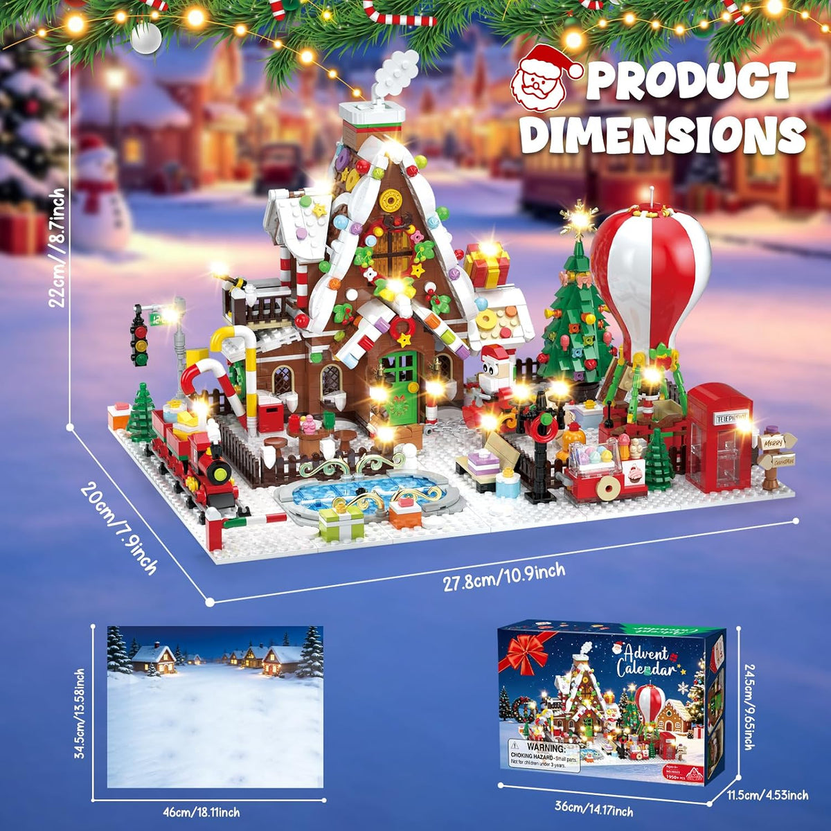 日英美直送 Gingerbread House Building Block Set Advent Calendar 聖誕倒數日曆 大人款/兒童款 聖誕快樂特輯 不參與$900免運 滿$900可加$25免運到順豐站/智能櫃 Christmas Advent Calendars 2026