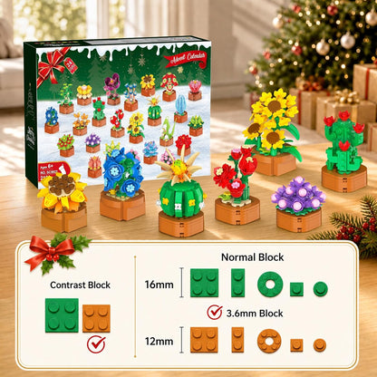 日英美直送 Flowers Botanical Mini Building Set Advent Calendar 聖誕倒數日曆 大人款/兒童款 聖誕快樂特輯 不參與$900免運 滿$900可加$25免運到順豐站/智能櫃 Christmas Advent Calendars 2026