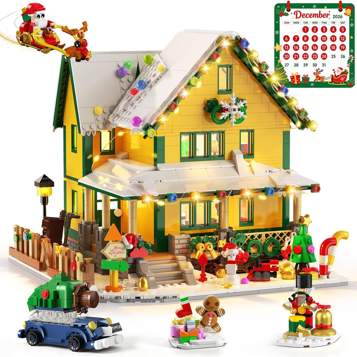 日英美直送 LED Christmas House Mini Building Set Advent Calendar 聖誕倒數日曆 大人款/兒童款 聖誕快樂特輯 不參與$900免運 滿$900可加$25免運到順豐站/智能櫃 Christmas Advent Calendars 2026