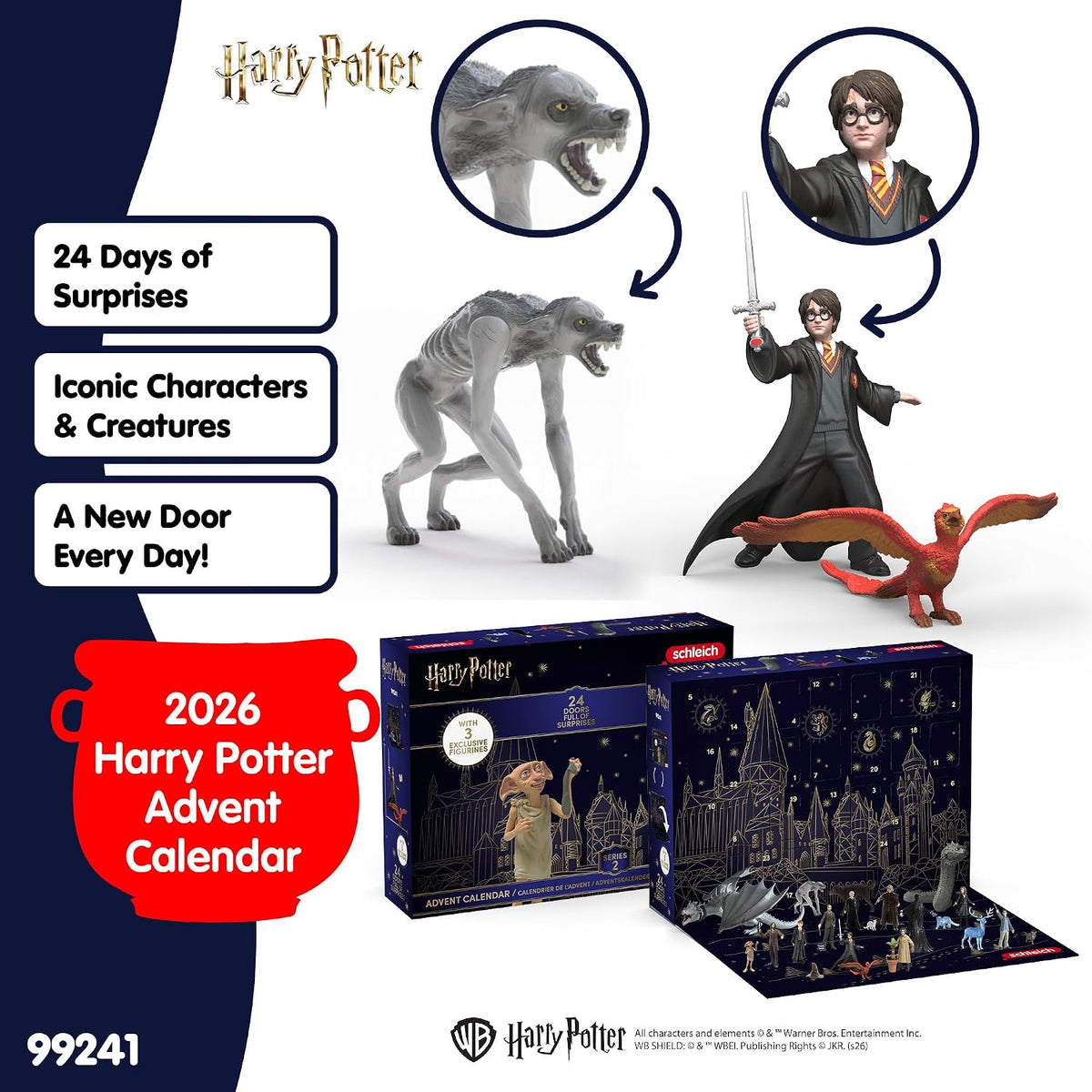 日英美直送 Schleich Harry Potter  Advent Calendar 聖誕倒數日曆 兒童款 聖誕快樂特輯 不參與$900免運 滿$900可加$25免運到順豐站/智能櫃 Christmas Advent Calendars 2026