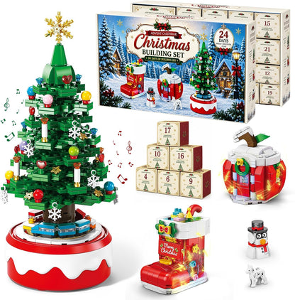 日英美直送 LED and Music Christmas Tree Building Blocks Advent Calendar 聖誕倒數日曆 大人款/兒童款 聖誕快樂特輯 不參與$900免運 滿$900可加$25免運到順豐站/智能櫃 Christmas Advent Calendars 2026