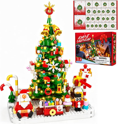 日英美直送 LED Christmas Tree Building Blocks Set Advent Calendar 聖誕倒數日曆 大人款/兒童款 聖誕快樂特輯 不參與$900免運 滿$900可加$25免運到順豐站/智能櫃 Christmas Advent Calendars 2026