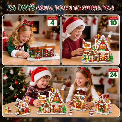 日英美直送 LED Gingerbread House Mini Building Set Advent Calendar 聖誕倒數日曆 大人款/兒童款 聖誕快樂特輯 不參與$900免運 滿$900可加$25免運到順豐站/智能櫃 Christmas Advent Calendars 2026