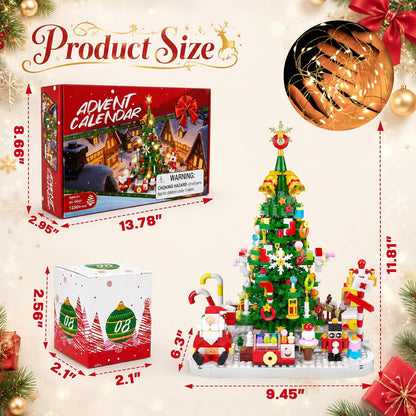 日英美直送 LED Christmas Tree Building Blocks Set Advent Calendar 聖誕倒數日曆 大人款/兒童款 聖誕快樂特輯 不參與$900免運 滿$900可加$25免運到順豐站/智能櫃 Christmas Advent Calendars 2026